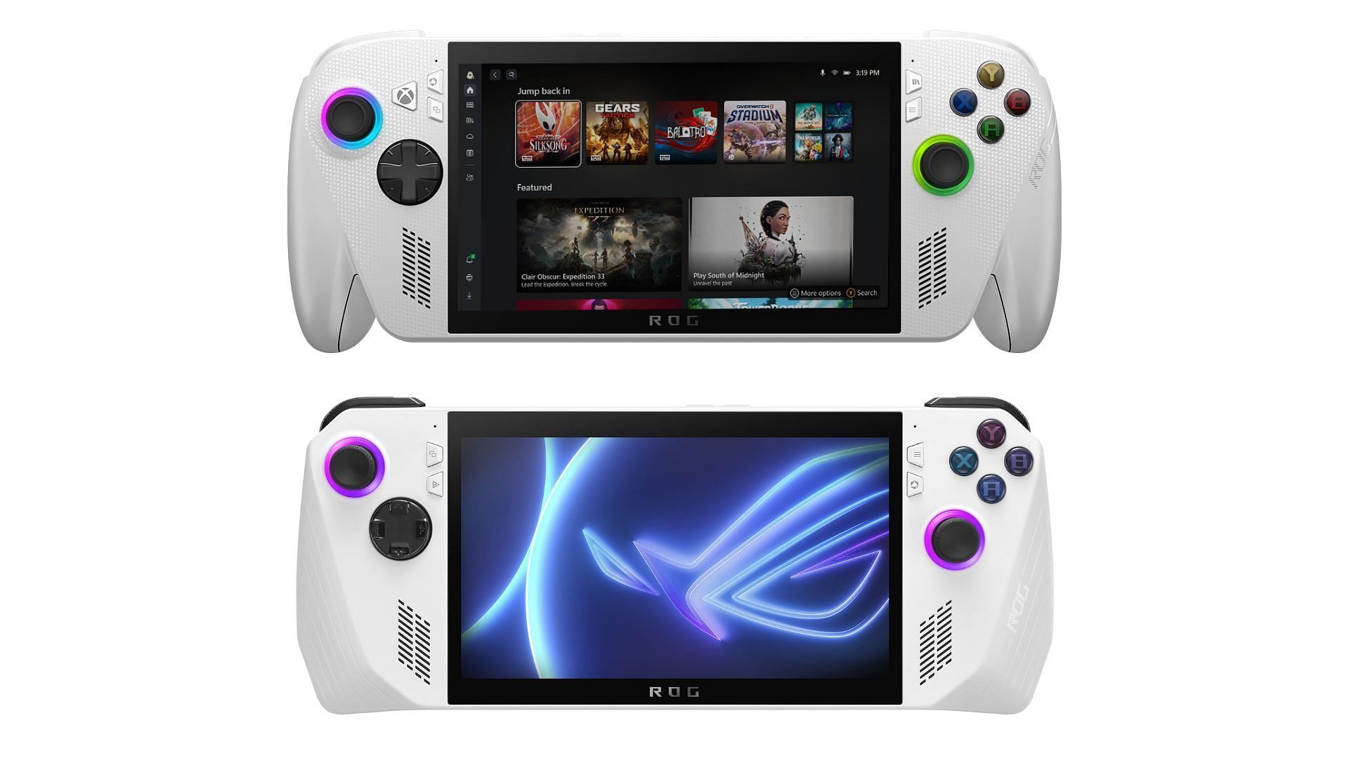 Both the ROG Xbox Ally and the ROG Ally are excellent handhelds for portable gaming (Image via Asus)